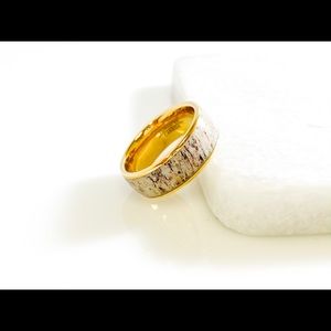 Tungsten carbide wedding ring